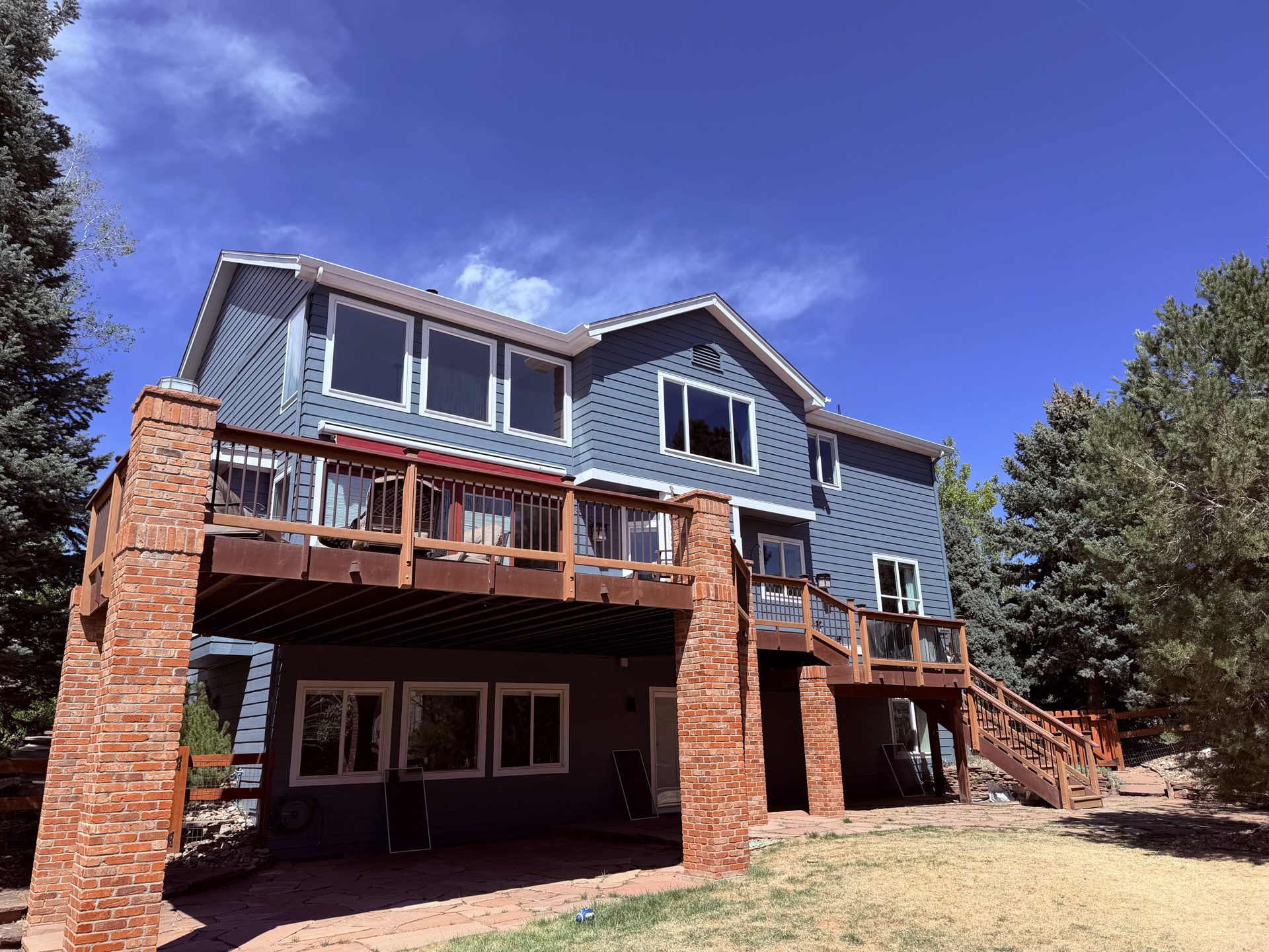 Residential home — exterior surfaces cleaned including roof and solar